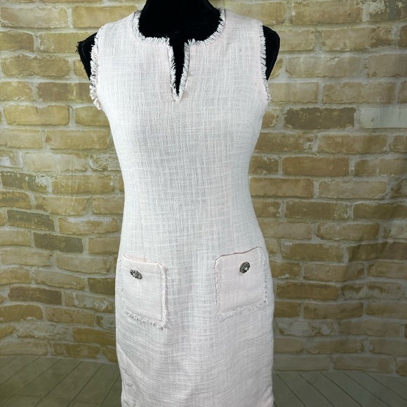 Karl Largerfeld Paris Pink Tweed Dress. - Picture 2 of 7